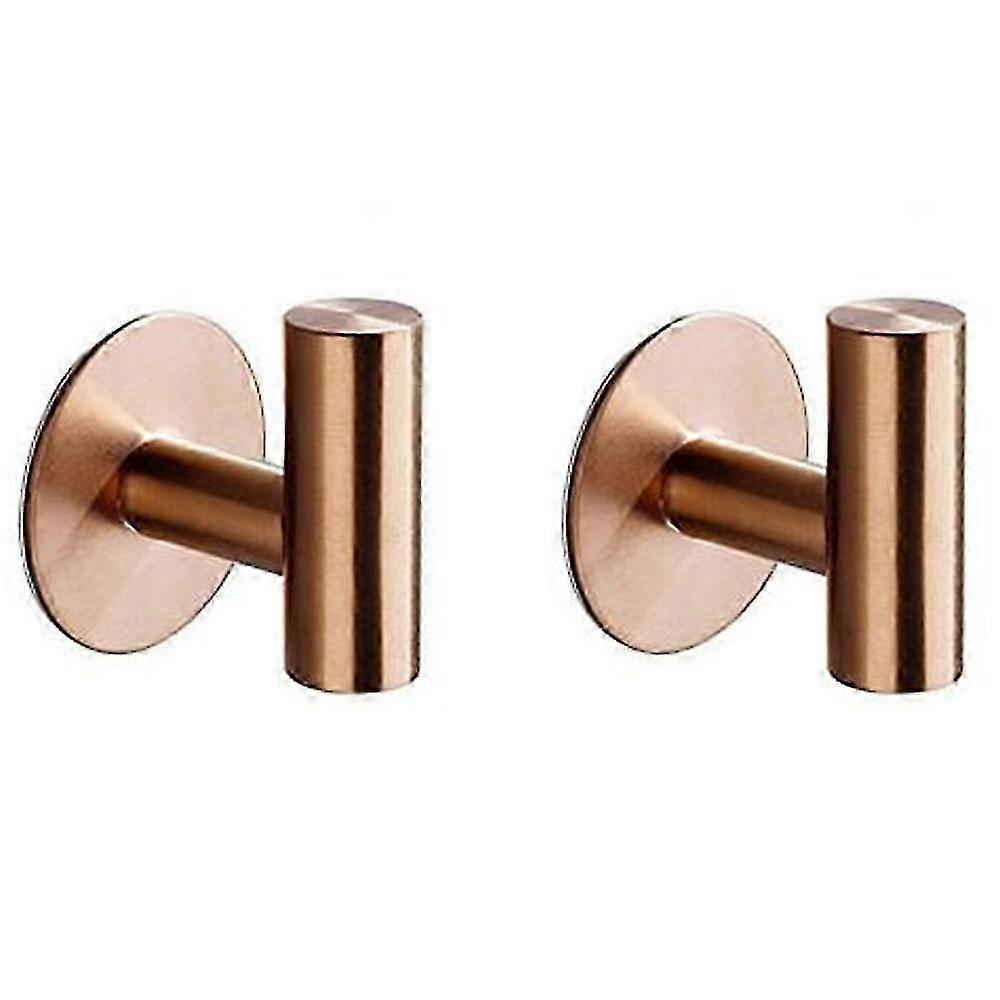 2Pcs Metal Hooks for Bathroom - Stainless Steel Durable Wall Mount
