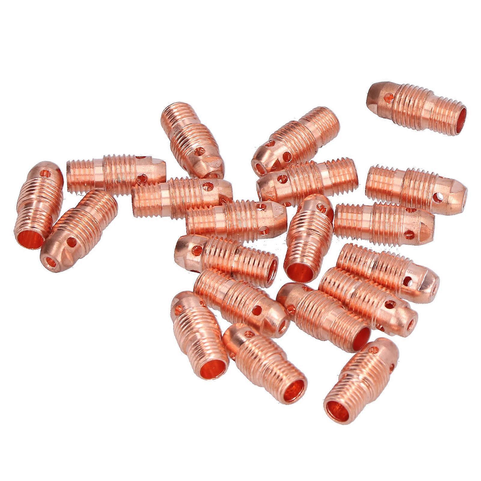 20Pcs TIG Collet Body for PTA Welding Torch Consumables 13N24 13N 796F WP‑9F 2.4mm