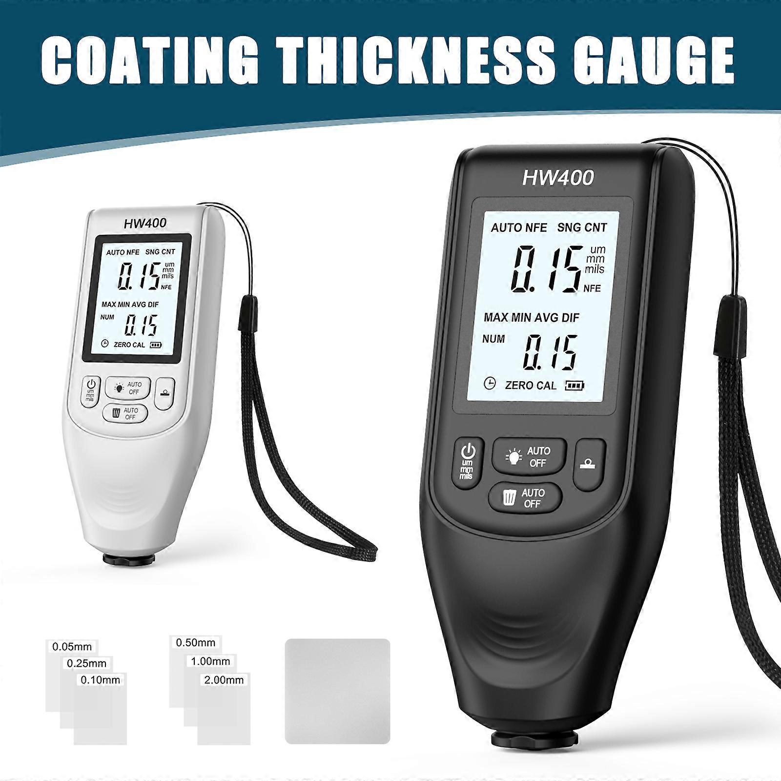 FE/NFE coating meter for car workshops - 0-2000um thickness measurement