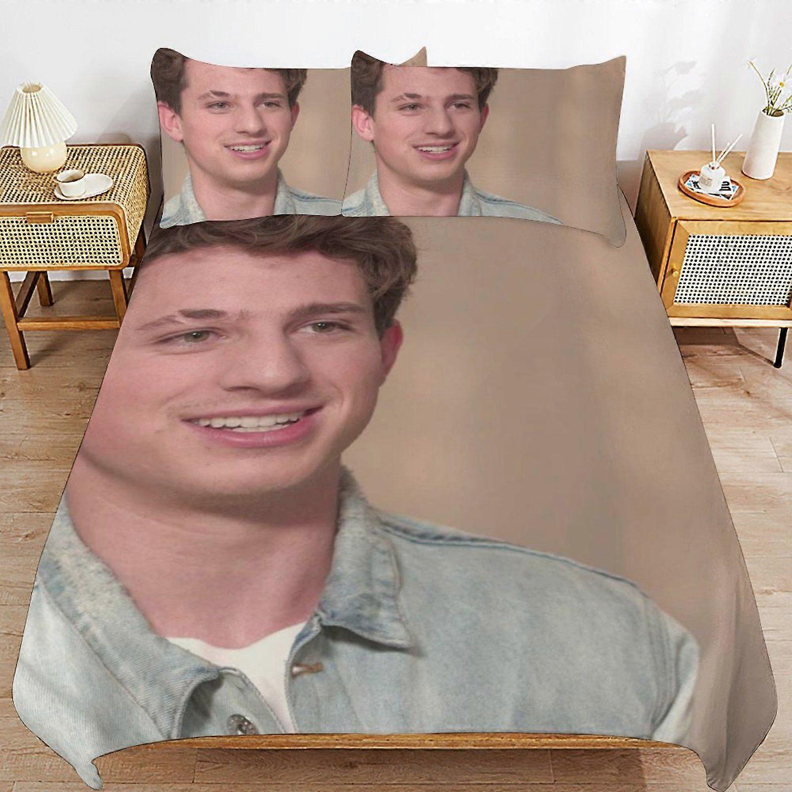 u535 Charlie Puth Ultra Smooth Touch Durable Comfort Secure Zipper Sleep Set Duvet Cover Sets Everyday Use n535