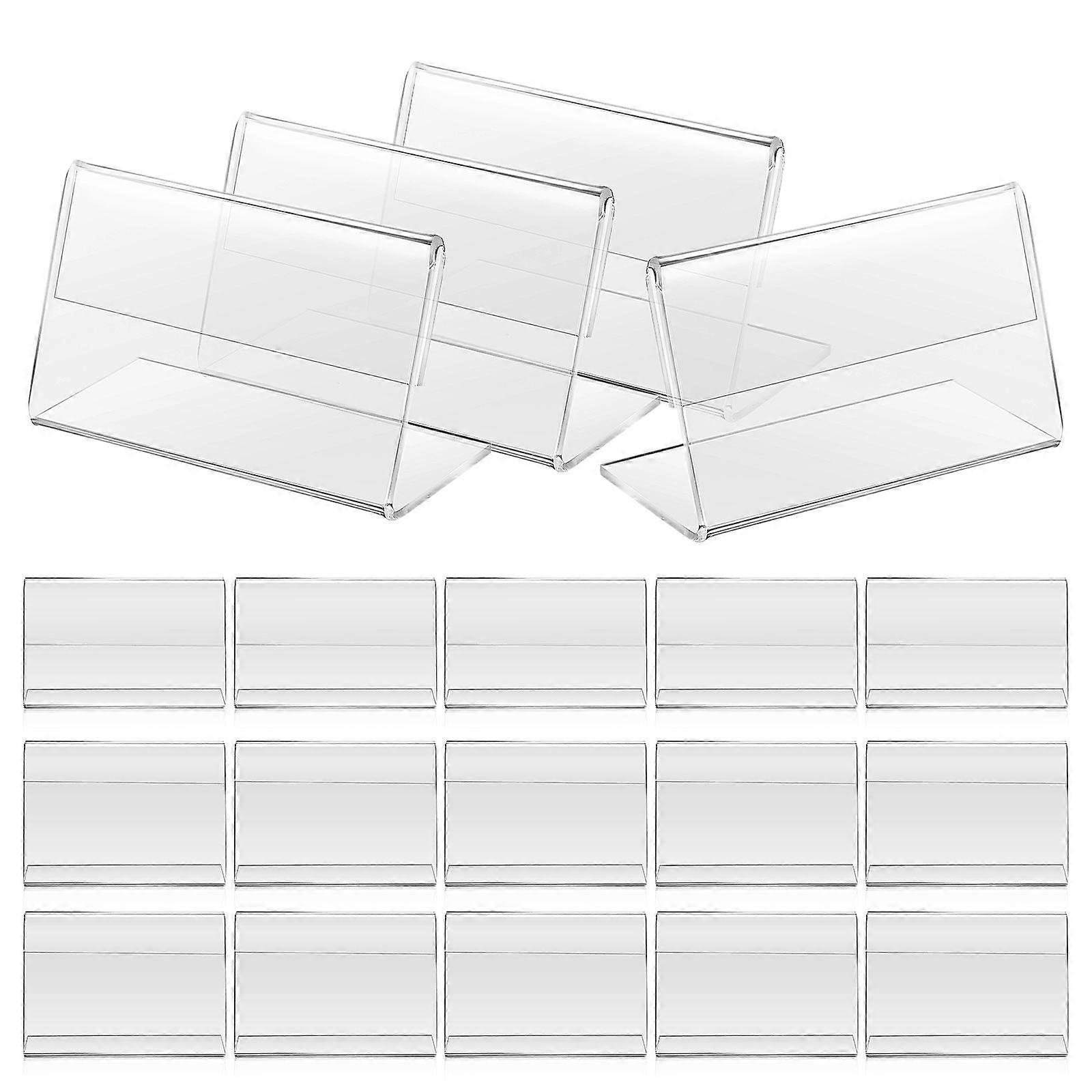 40 Stück Schildhalter Kartenständer Marktstand Display Kartenständer Platzkartenhalter Preishalter