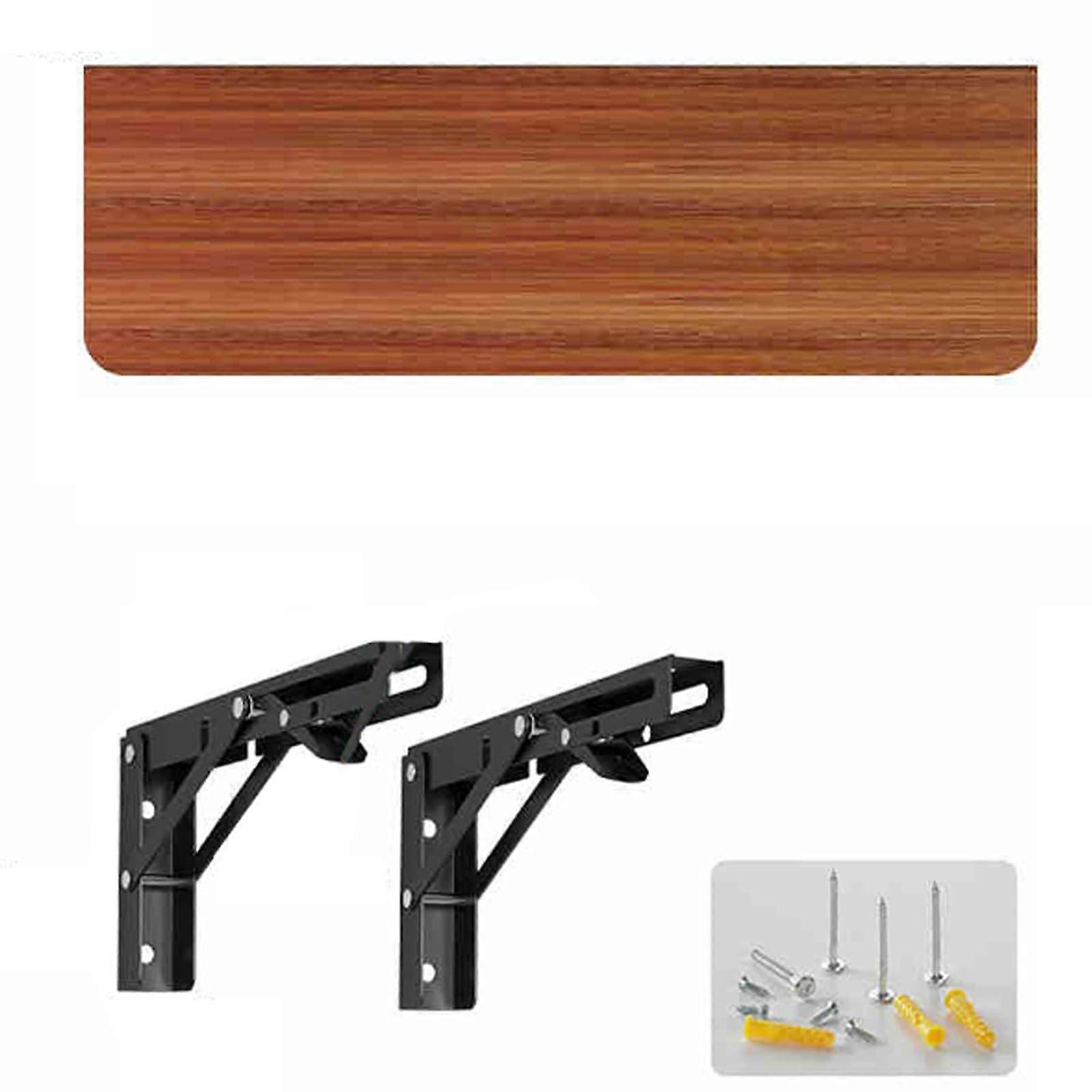 Foldable Wall Table With Adjustable Height And Integrated Shelf For TV, Home Office, Study, 24cm X 40cm 9in X 16in