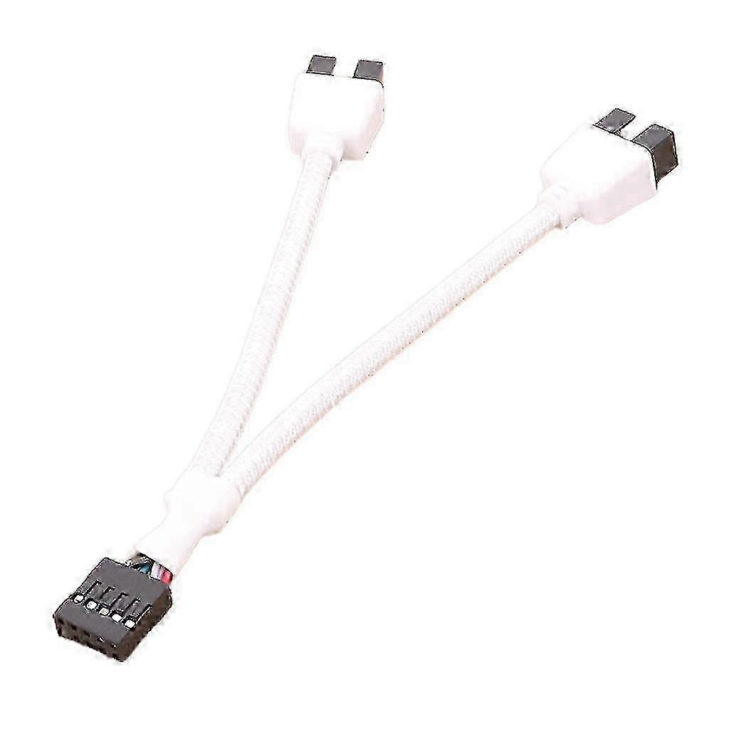 USB 2.0 9Pin Splitter Cable 1 to 2 Extension with Shielding Boosts Data Transfer Speed and Ensures Reliable Connections