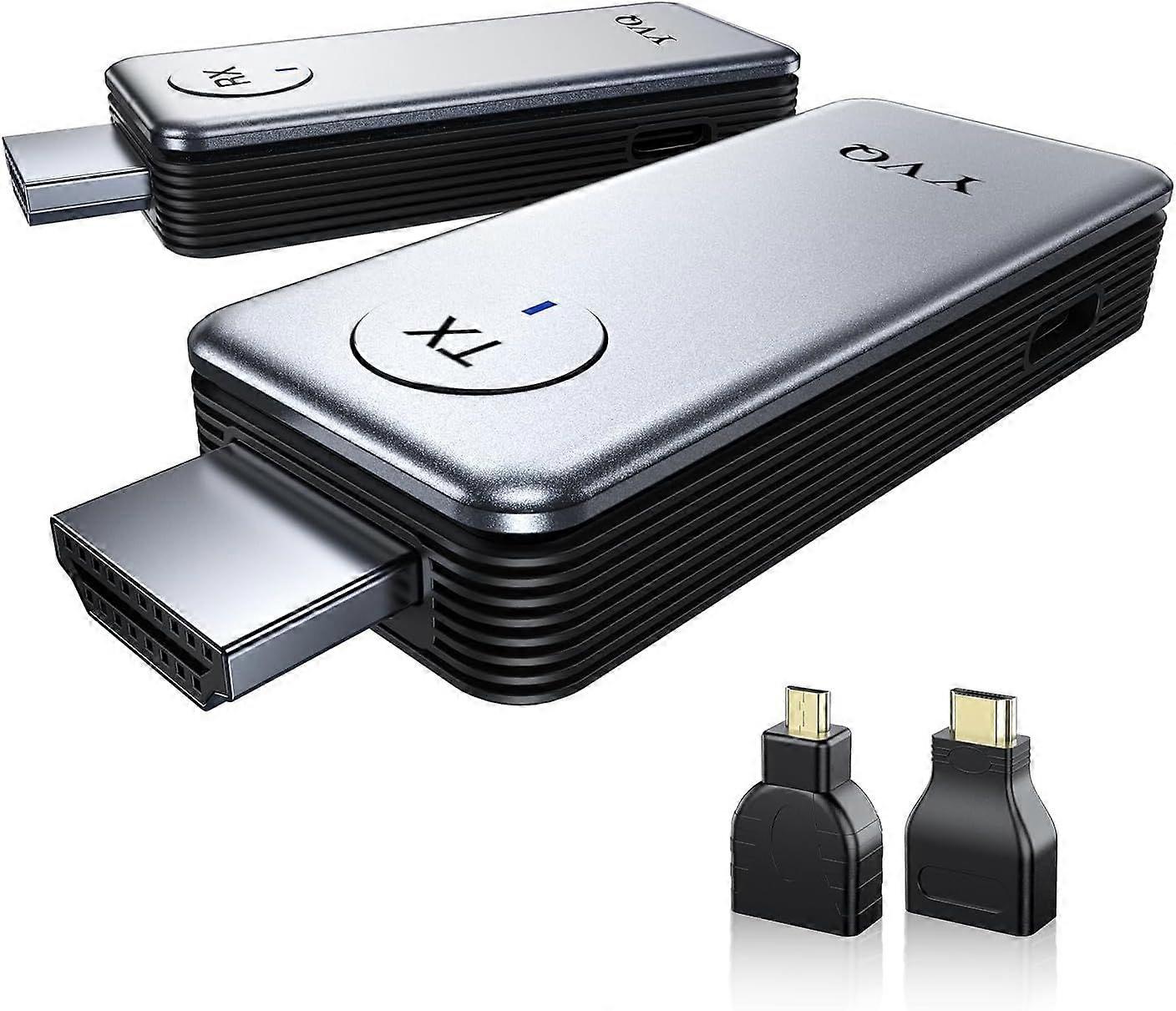 2025 Upgraded Wireless HDMI Transmitter and Receiver, 4K Decode 1080P