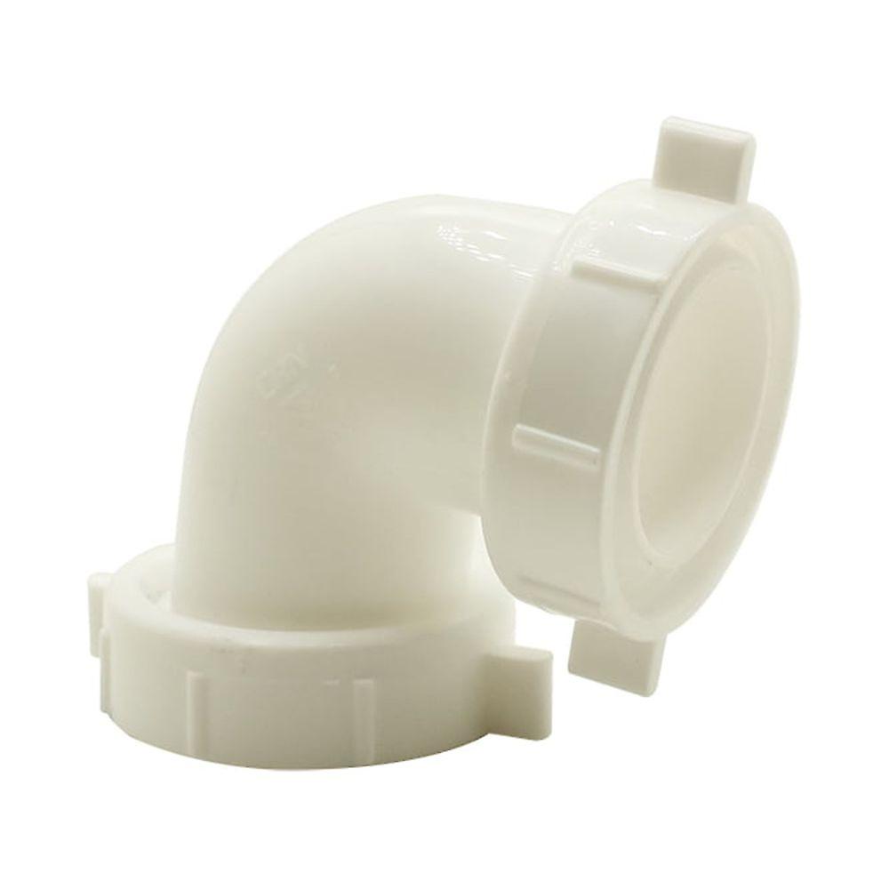 Thrifco 9412089 1-1/2 Inch PVC 90 Elbow with Nuts & Washers, Reusable Nuts