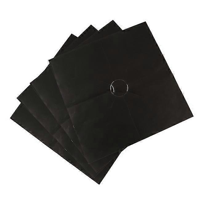 4pcs Square Gas Hob Gas Burner Cooker Protector Heat Reusable Non Stick Easy Clean Anti Fouling Pad