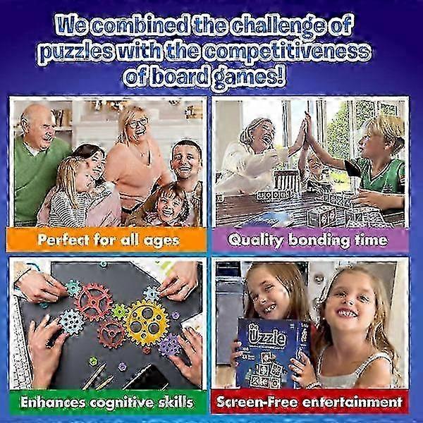 3.0 Board Game, Family Game for Kids & Adults, Puzzle Game with Blocks for Ages 4+