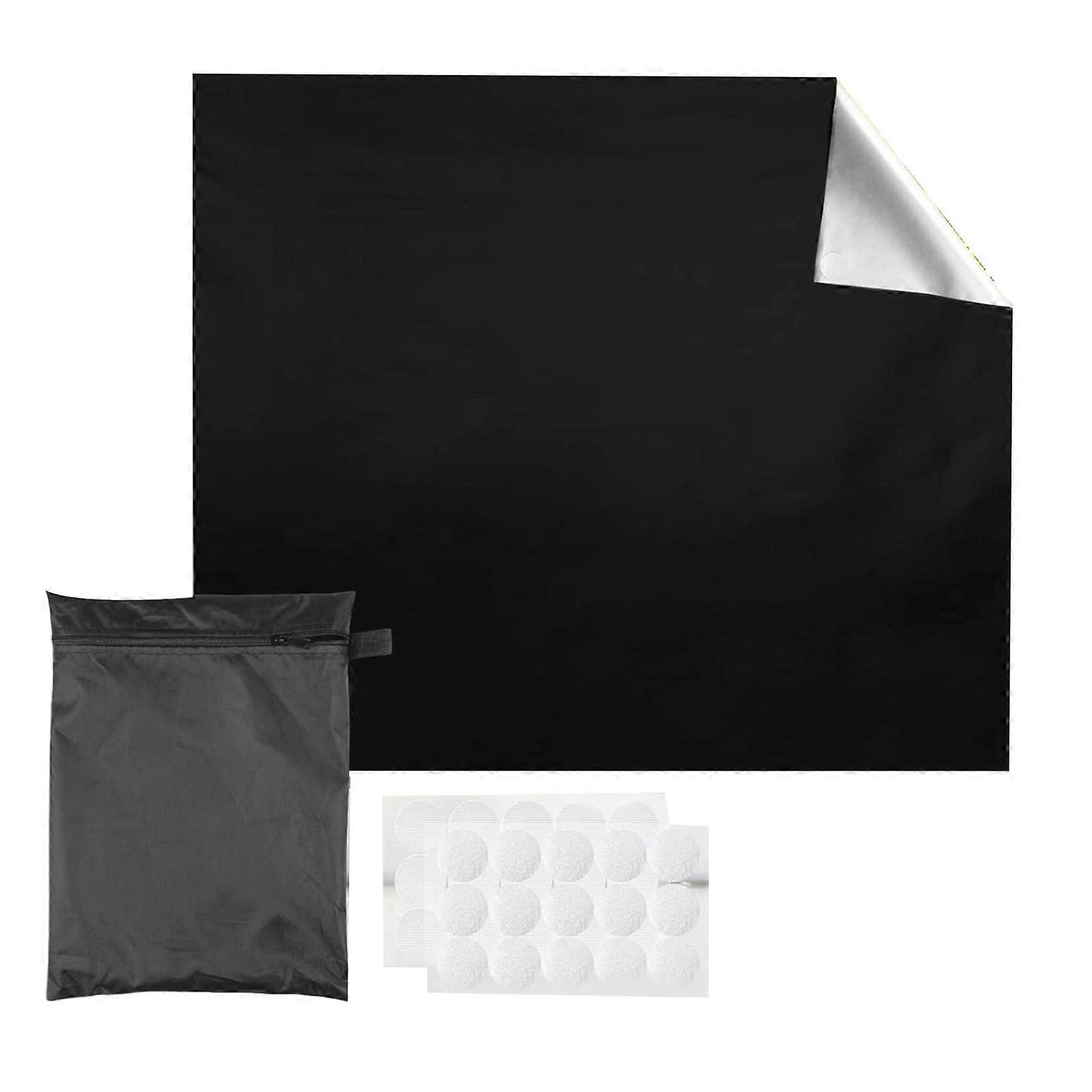 Transportable Light Blocking Curtains Practice Installation Modifiable Size For ‌casement Home Travel Camping 420D University Fabric Multicolor