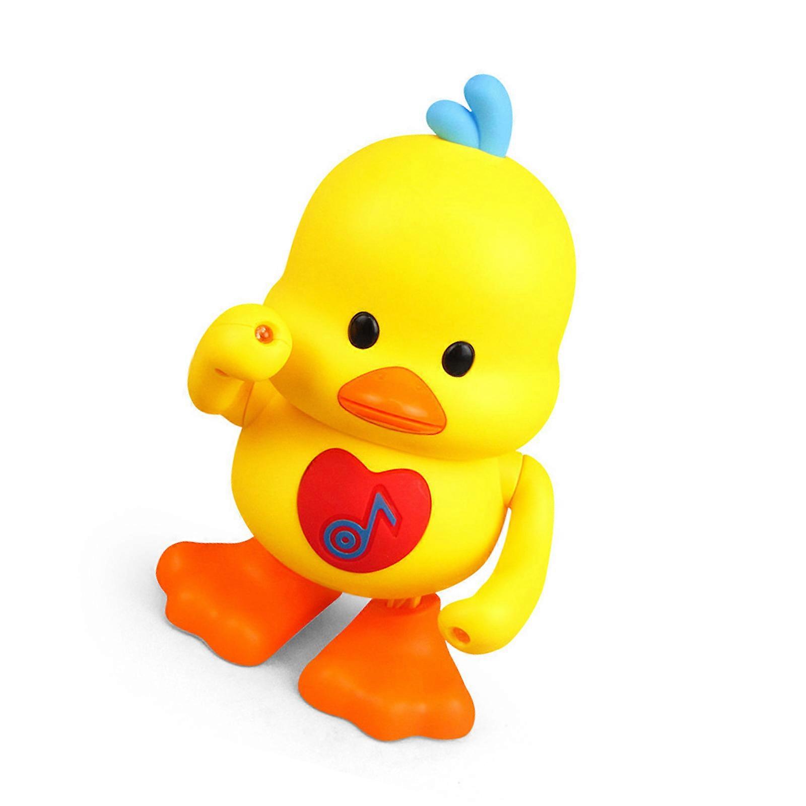 Interactive Dancing Duck Robot Toy With Music And LED Lights For Kids Age 3+ Educational Learning Gift Multicolor