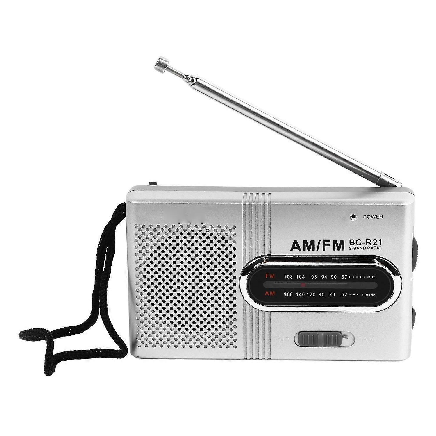 Radio Player Pointer Type Portable Stable Signal Battery Operated Clear Sound for Morning Exercise T