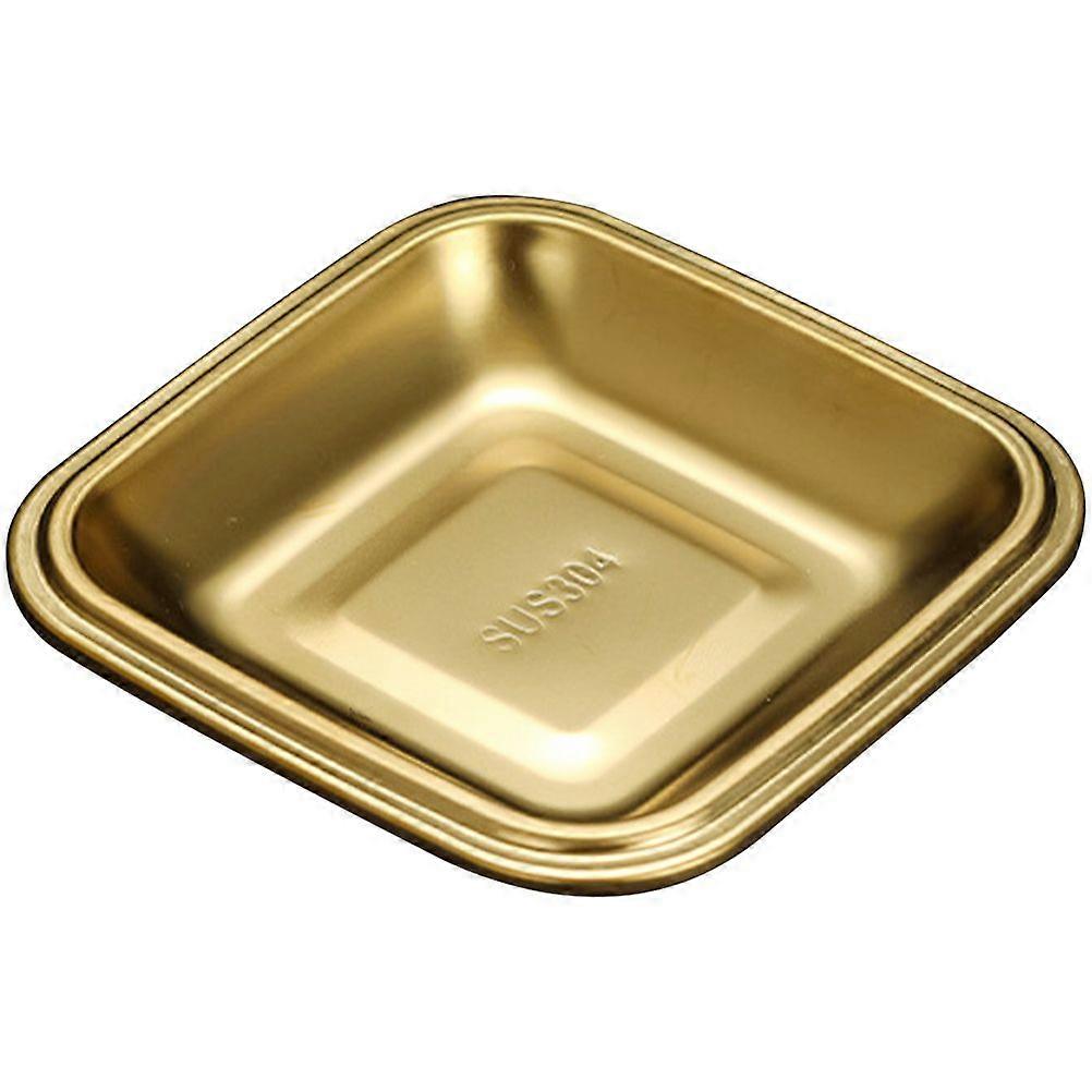 Multi-functional Food Serving Plate Grill Meat Containers Square Barbecue Plate