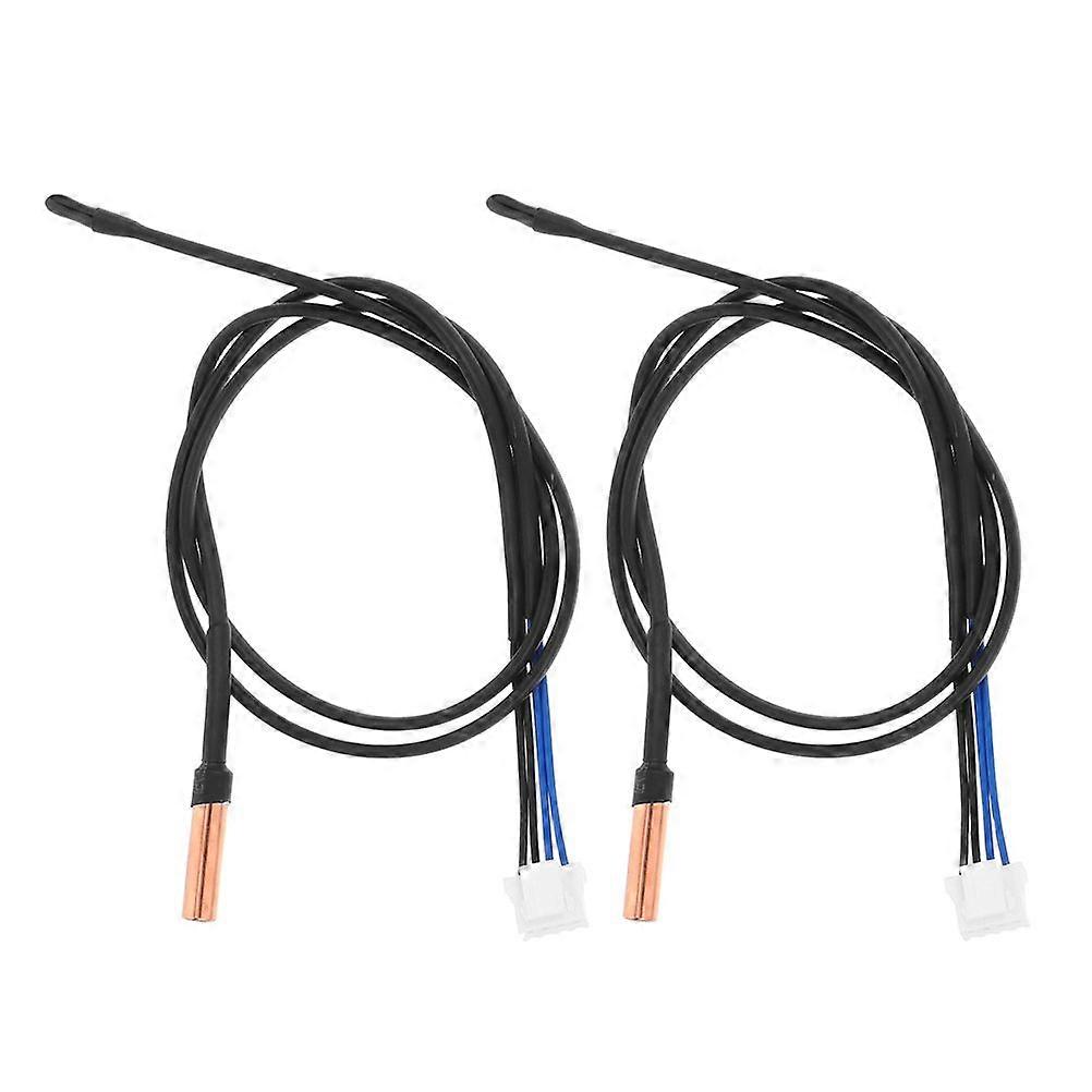 2pcs Air Conditioner Thermistor Probe Compatible with Panasonic Air Conditioner Waterproof High Accuracy 5K Ohm NTC Temperature Sensor