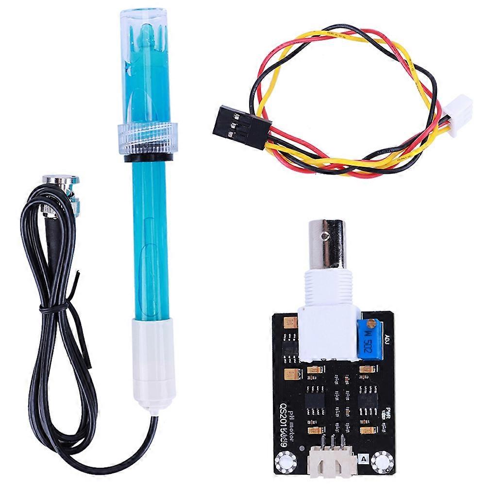 PH Electrode Sensor Probe 0-14 PH with Sensor PH Probe PH Replacement Probe for Experiment Lab Pool Water Analyzer