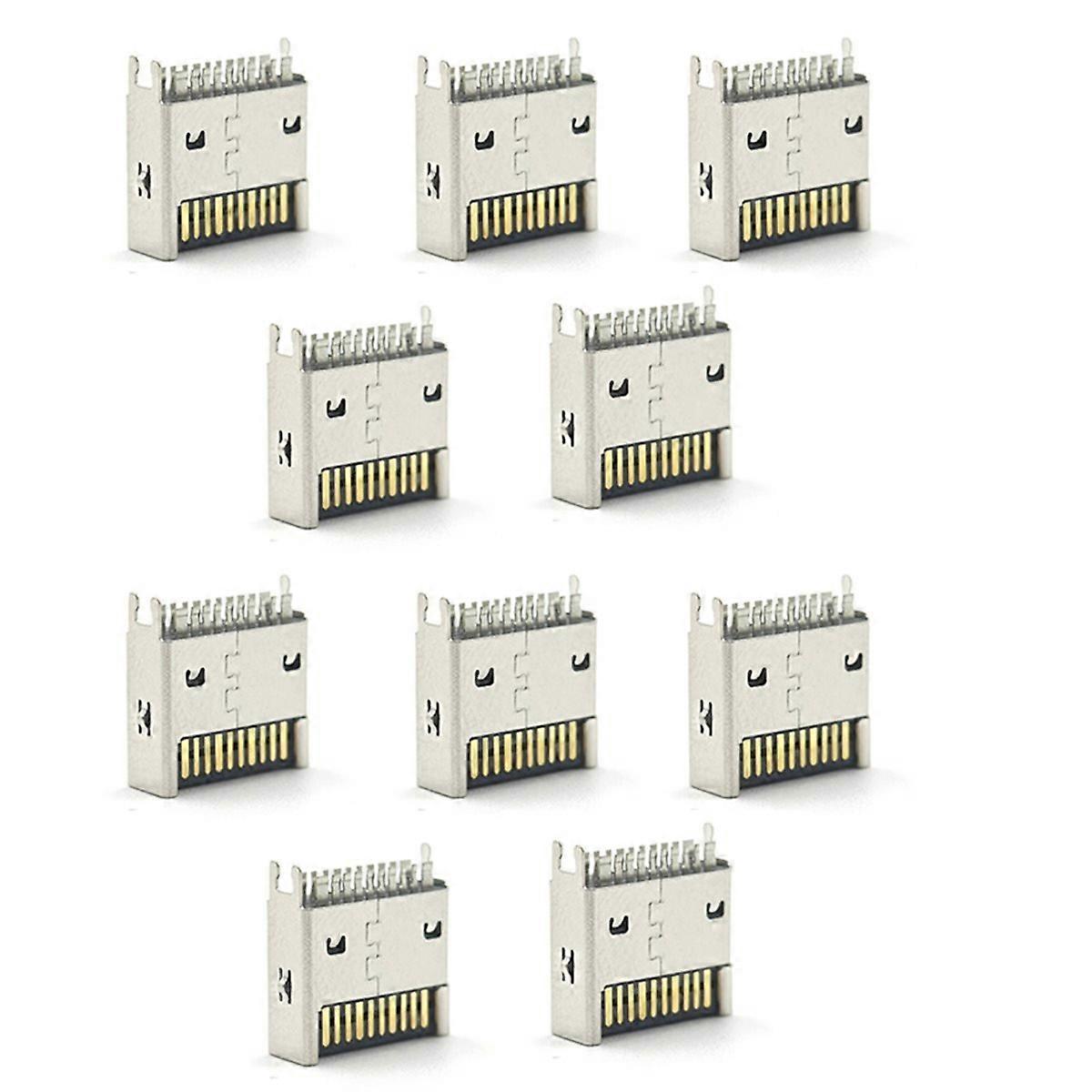 10pcs TYPE-E Male Connector Supports USB 3.2 20G High-Speed Transmission Computer Data Cable Adapter
