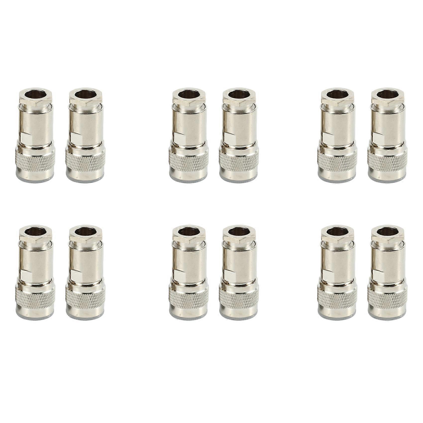12 Pcs N Type Male Clamp RG8 LMR400 RG165 RG213 7D-FB RF Coaxial Connector