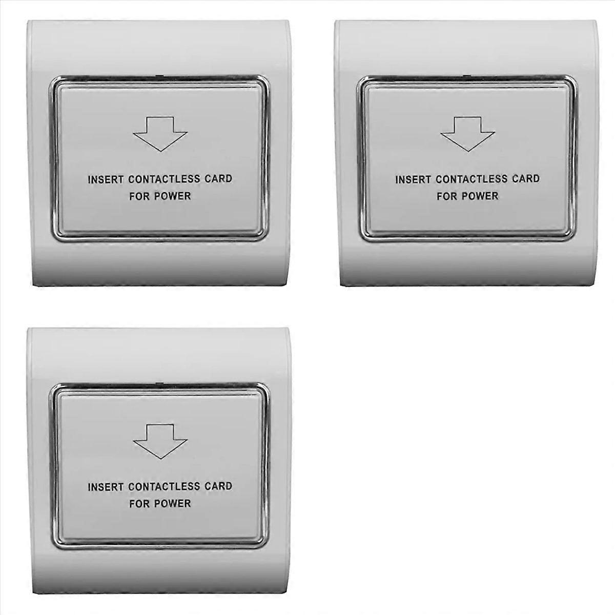 3X Hotel Power Switch Delayed Power Off Energy-Saving Induction Card Three-Wire Induction 40A Low Fr
