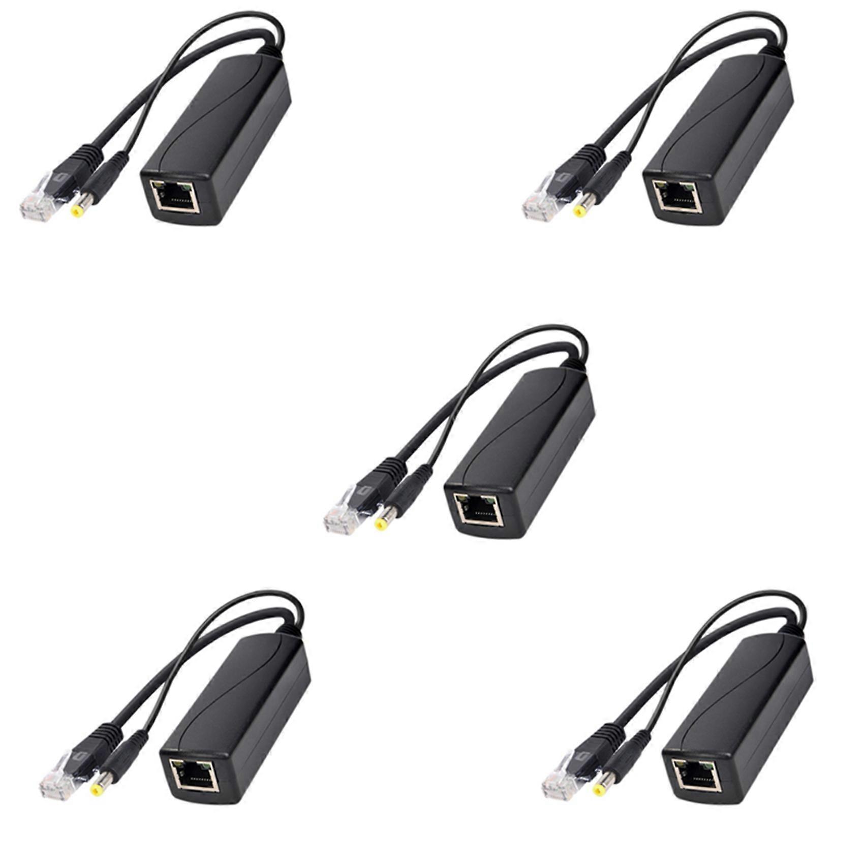 5X PS5712TG Gigabit Power Over Ethernet Splitter 10/100/1000Mpbs RJ45 Support IEEE802.3 Af/At(30W) P