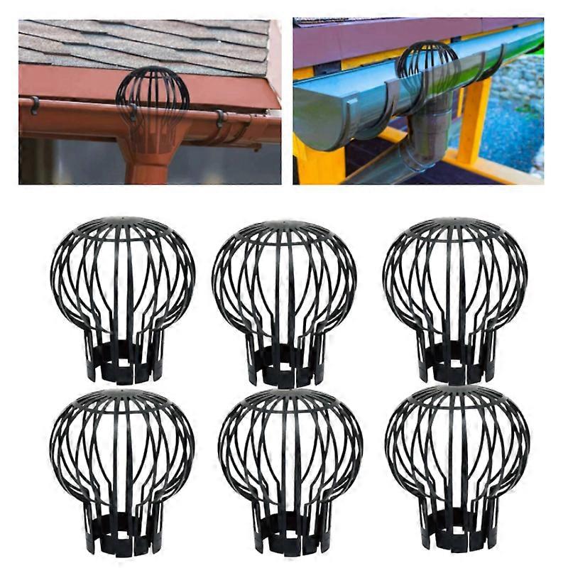 1/2/4/6pcs Down Spout Filter Gutter Guard Debris Dirt Protector Outdoor Drain Cover Gutter Block For Stopping Blockage Leaves