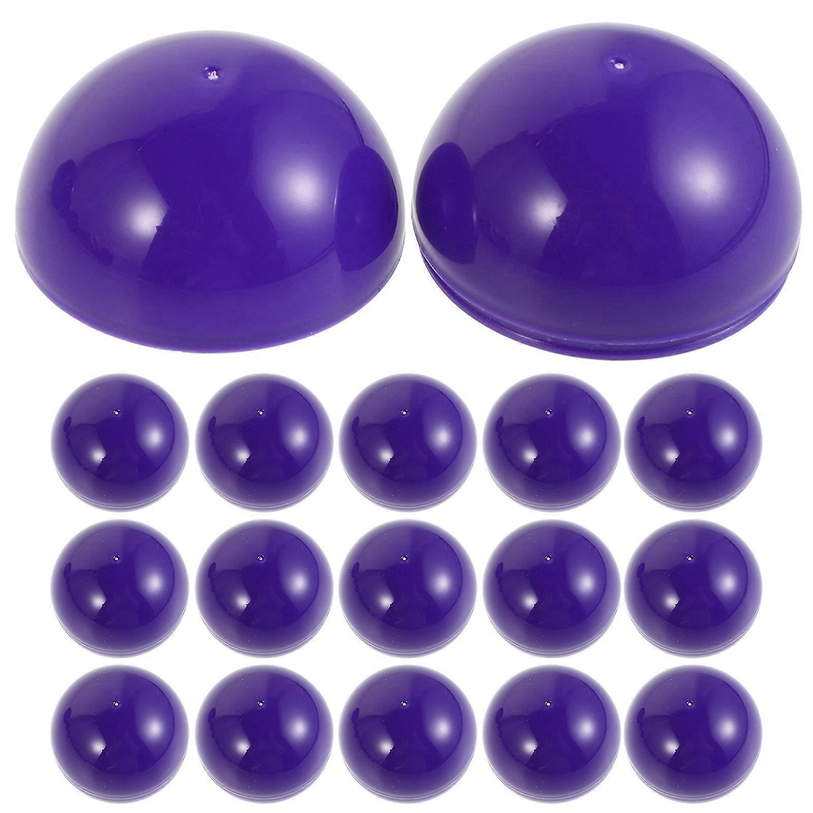 Plastic Game Balls Openable Raffle Capsules for 50Pcs Purple