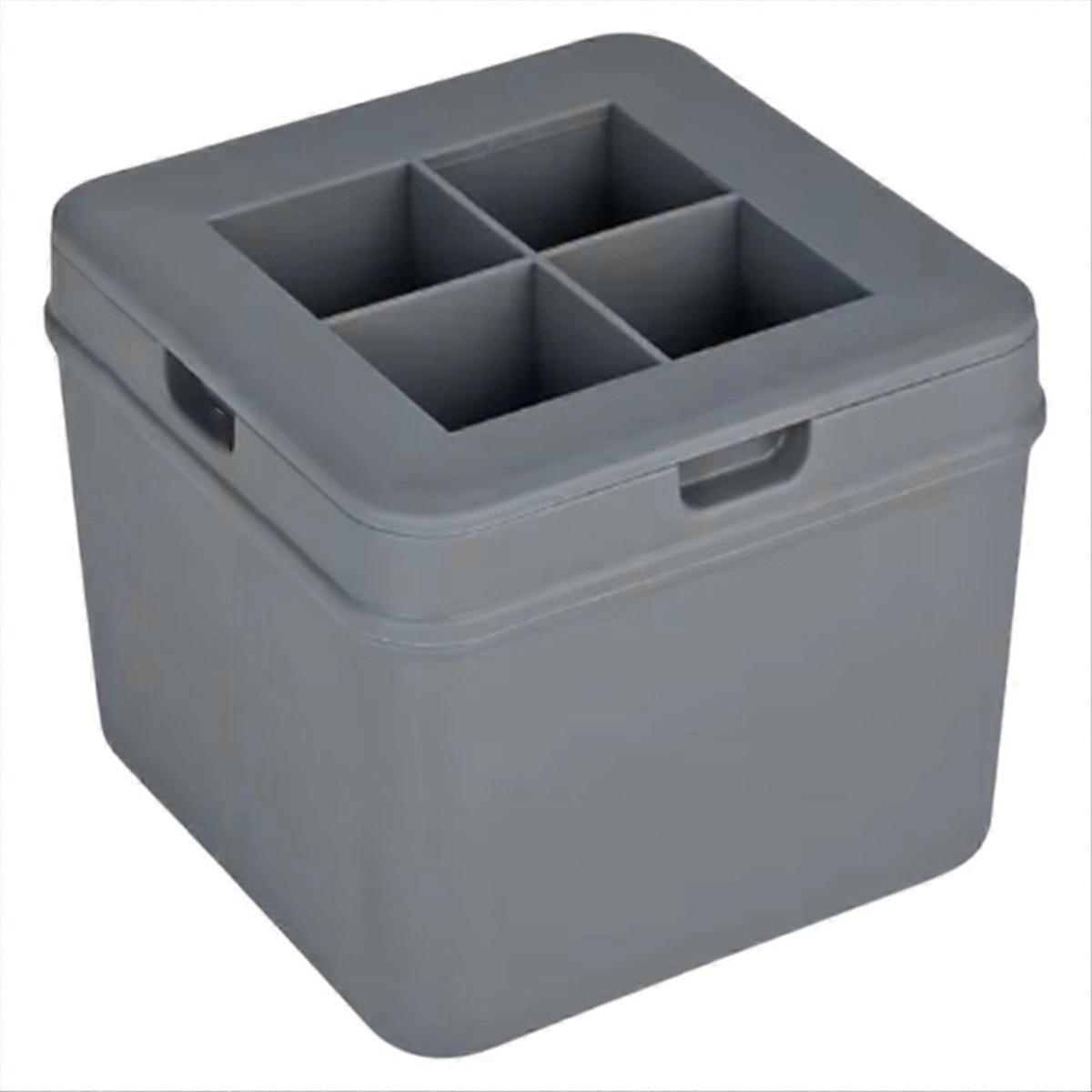 Large Square Crystal Clear Ice Maker Easy Release