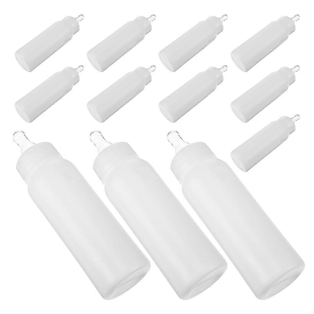 Lamb Nursing Bottle Pet Milk Bottle for Feeding 12Pcs with Replacement Pacifiers