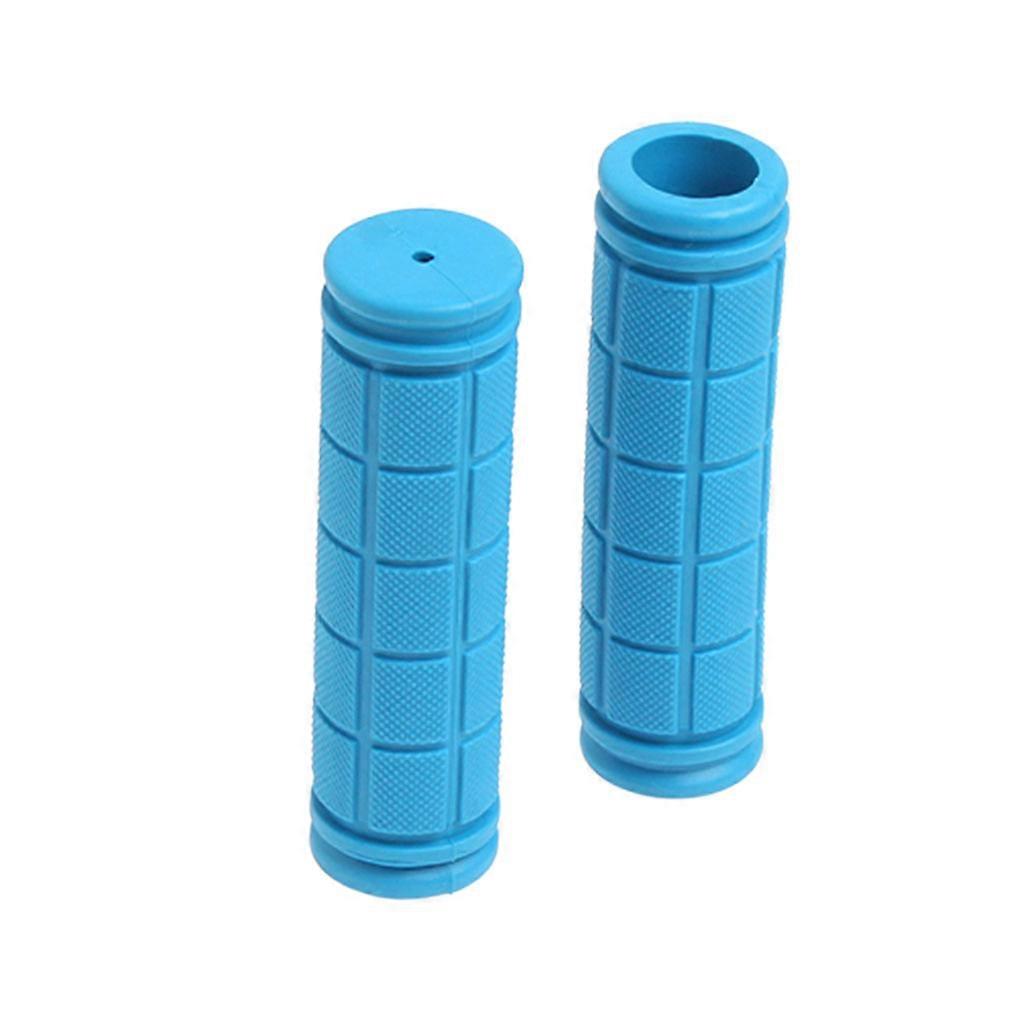 Jygee 1 Pair of Handlebar Grips Non-Slip Comfortable Sleeve Rubber Handle Bar Non-Slip BMX Mountain Bike Parts sky blue