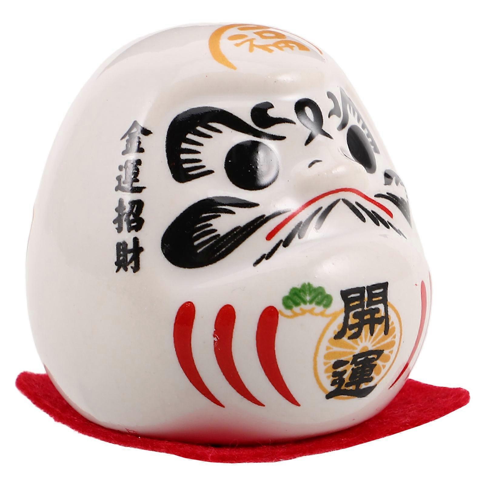 Feng Shui Figurines Ceramic Japanese Doll for Wealth