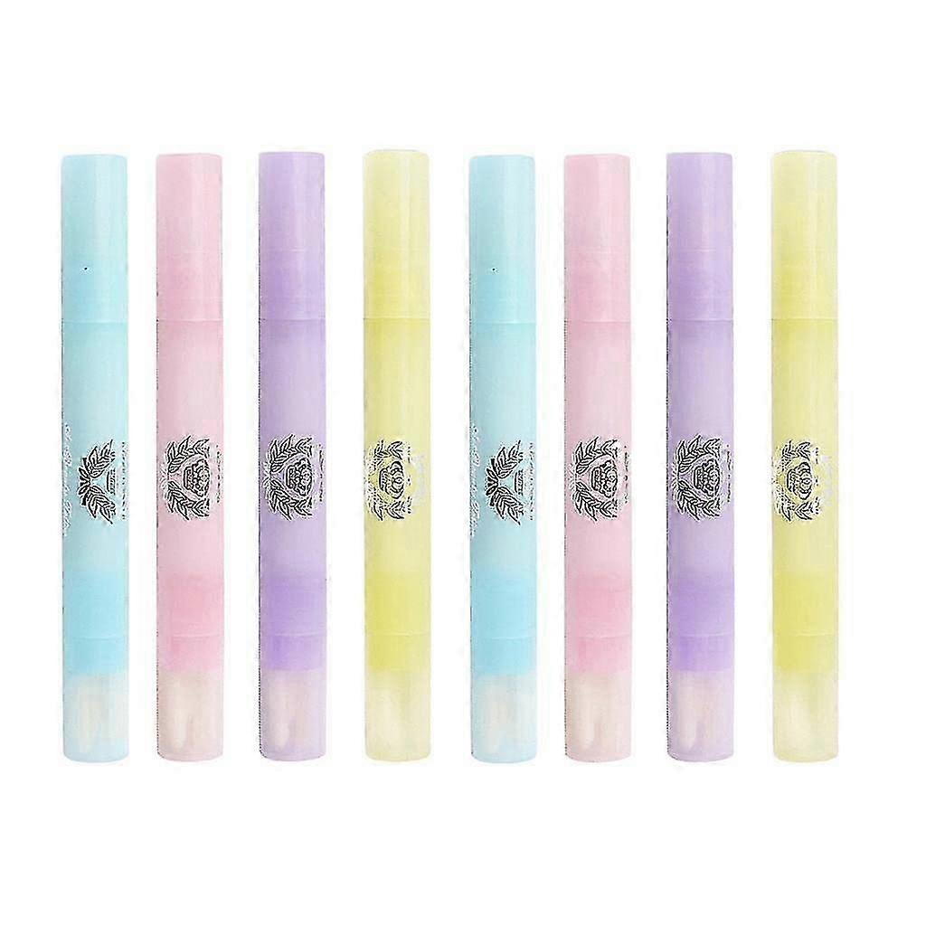 2x Refillable Nail Polish Remover Pen with 6 Replacement Tips for Quick Manicure Cleanup