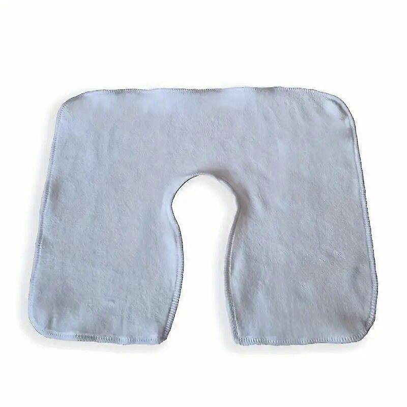 Solid Color U-Shaped Microfiber Towel Set - Soft & Absorbent for Beauty & Massage Use