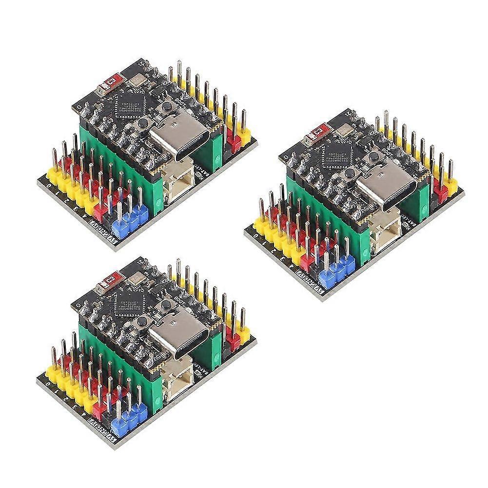 3pcs ESP32-C3 MINI Development Board Supports WiFi Bluetooth with Three Expansion Board