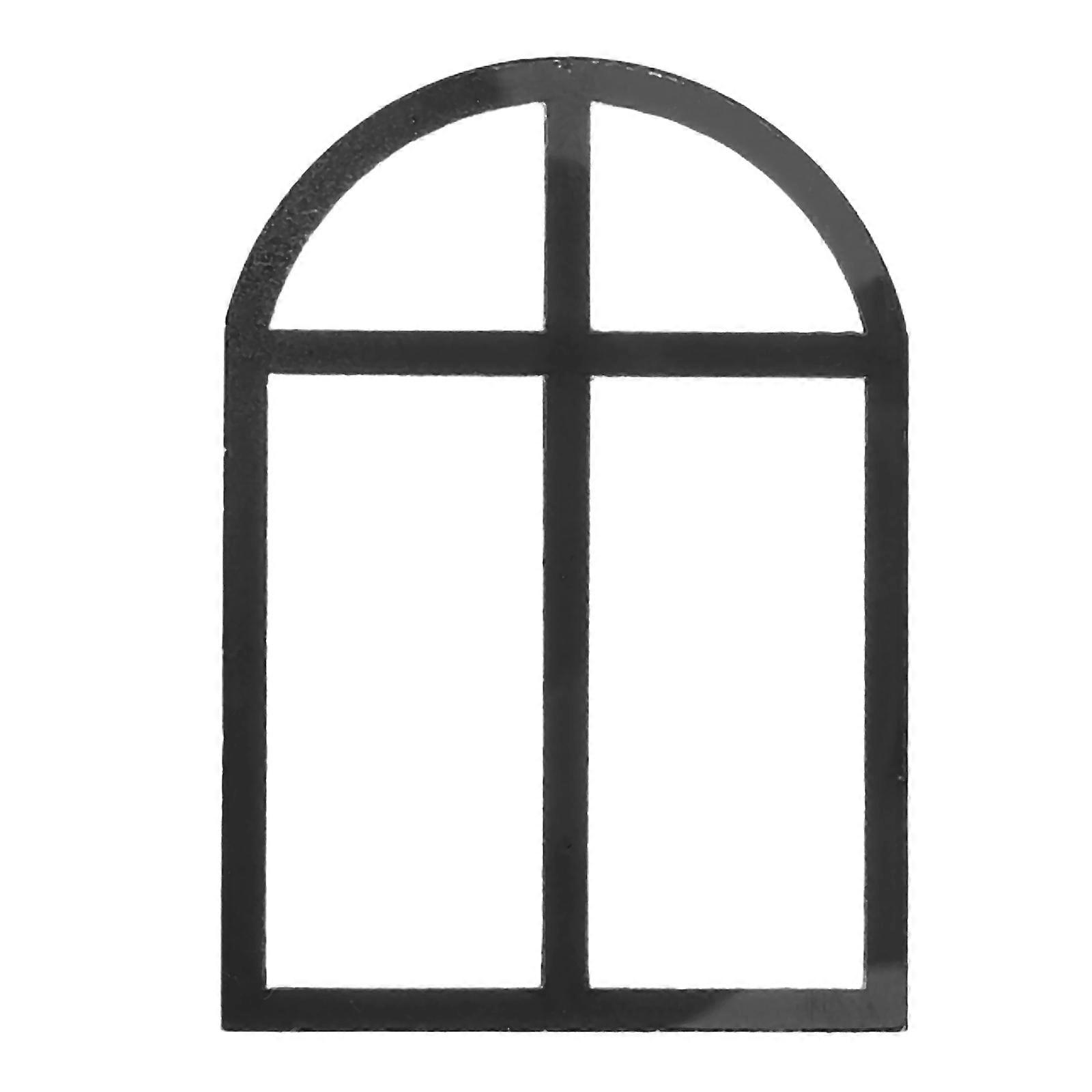 Mini Dollhouse Window Frame for DIY Wall Decoration and Model Use