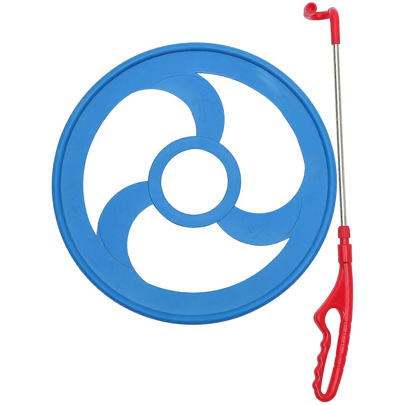 Chinese Ring Toy for Coordination Training 1Set Blue PVC