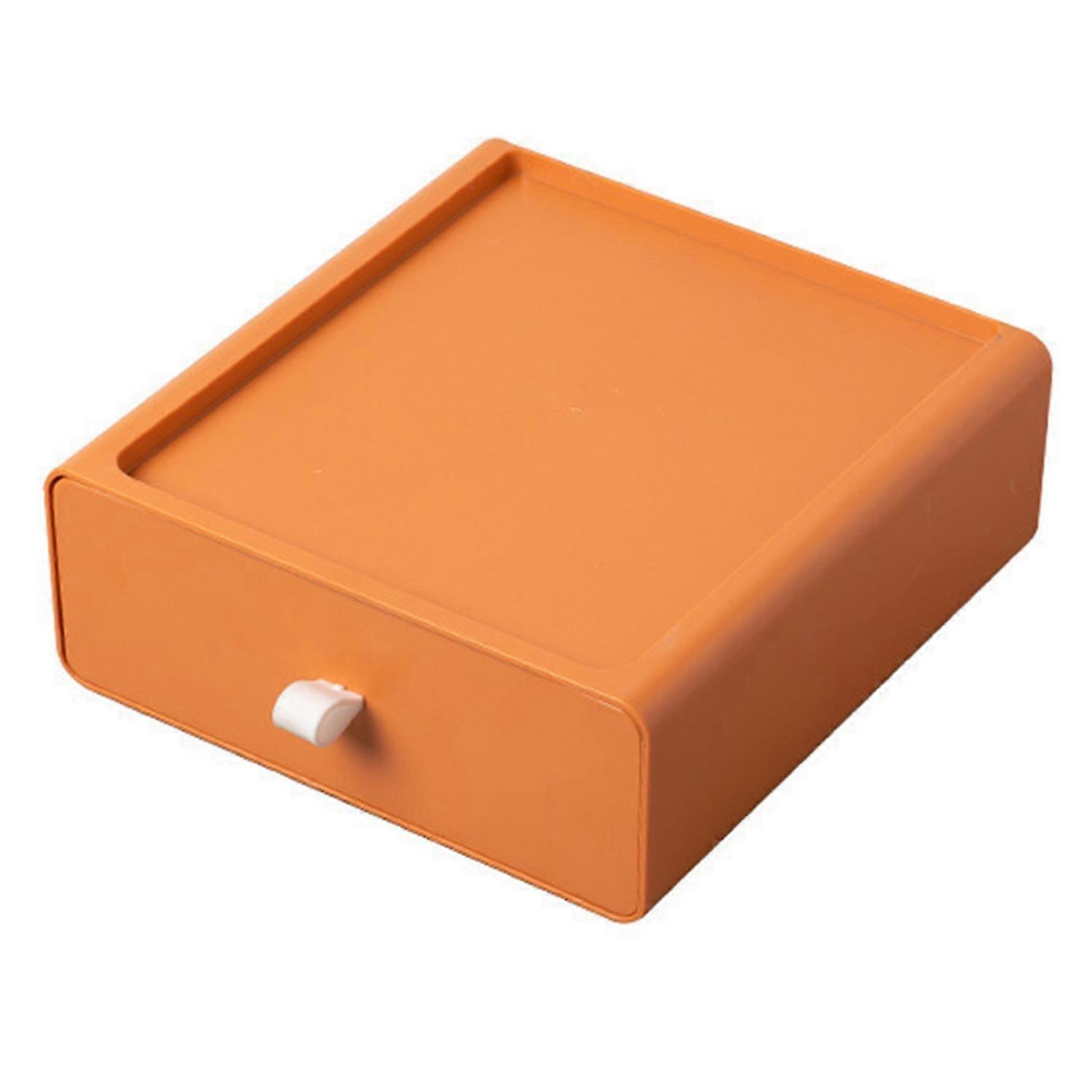 Storage Box Pull-out Design Pure Color Superimposed Solid Storage Cosmetic Little Knob Rectangle Sha 26s