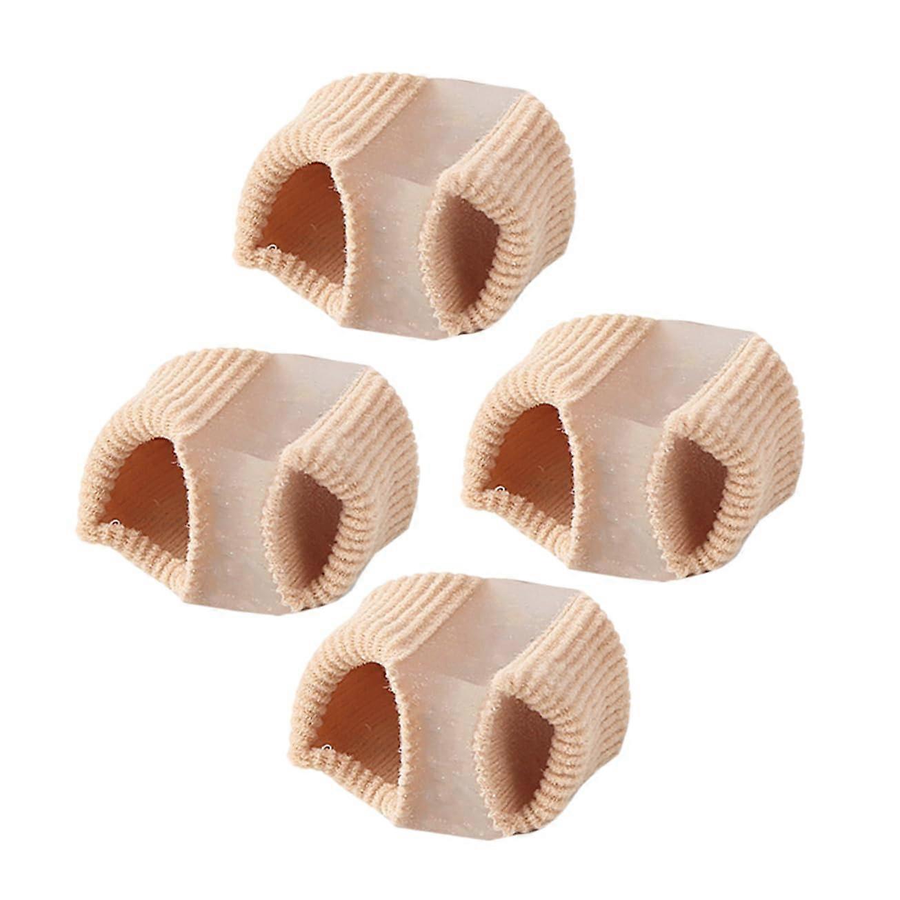 Toe Separators 4pcs Bunion Corrector Ergonomic Double Toe Spacer Breathable Durable Foot Pain Relief