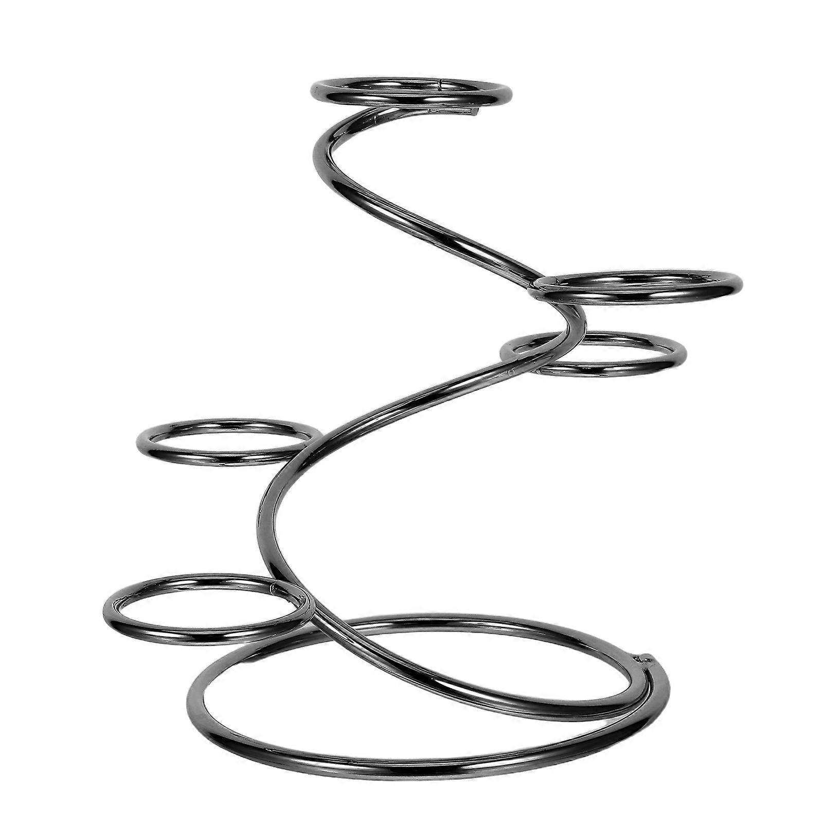 Metal Crystal Ball Stand for Display Elegant Black Sphere Base