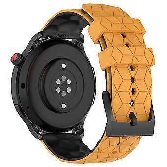 Pasek do zegarka Huami Amazfit GTR 4 46mm, wzór piłki nożnej Dwukolorowy silikonowy pasek do zegarka 22 mm