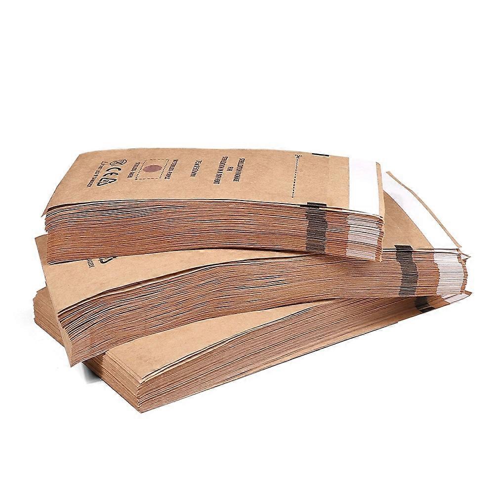 50pcs Three Sizes of Self-Sealing High Temperature Sterilization Dry Heat Kraft Paper Pouches Beauty Nail Art