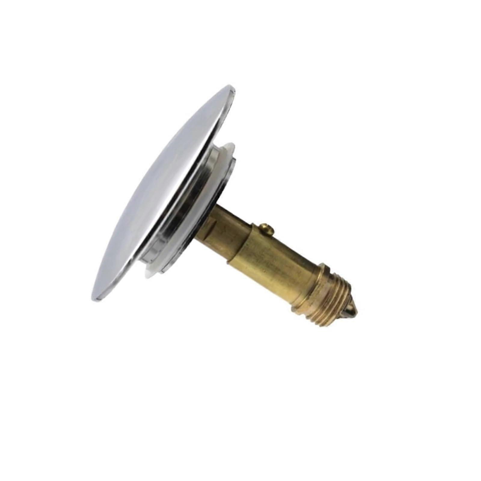 Brass Pop Up Drain Stopper for Bathroom Sink with Smooth Bouncing Core, CorrosionResistant