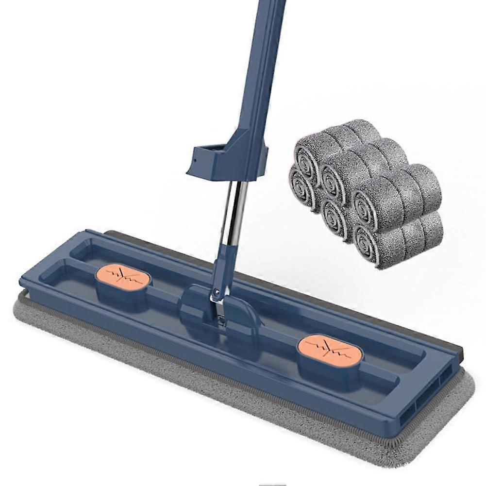Flat Mop Hands 2in1 Wet Dry Microfiber Mop with 360° Rotation and Adjustable Handle