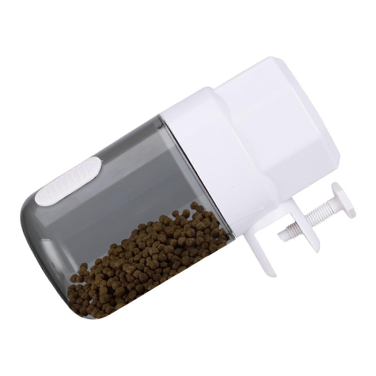 Automatic Fish Feeder with Timer Large Capacity Fish Food Dispenser for Pellets Flakes Sticks