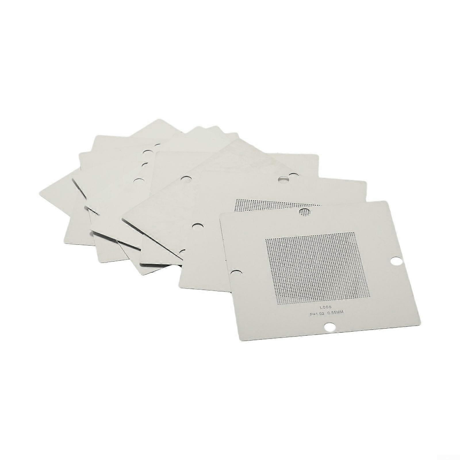 90mm BGA Reballing Station Kit with 10 Metal Stencils for Precise PCB  Silver