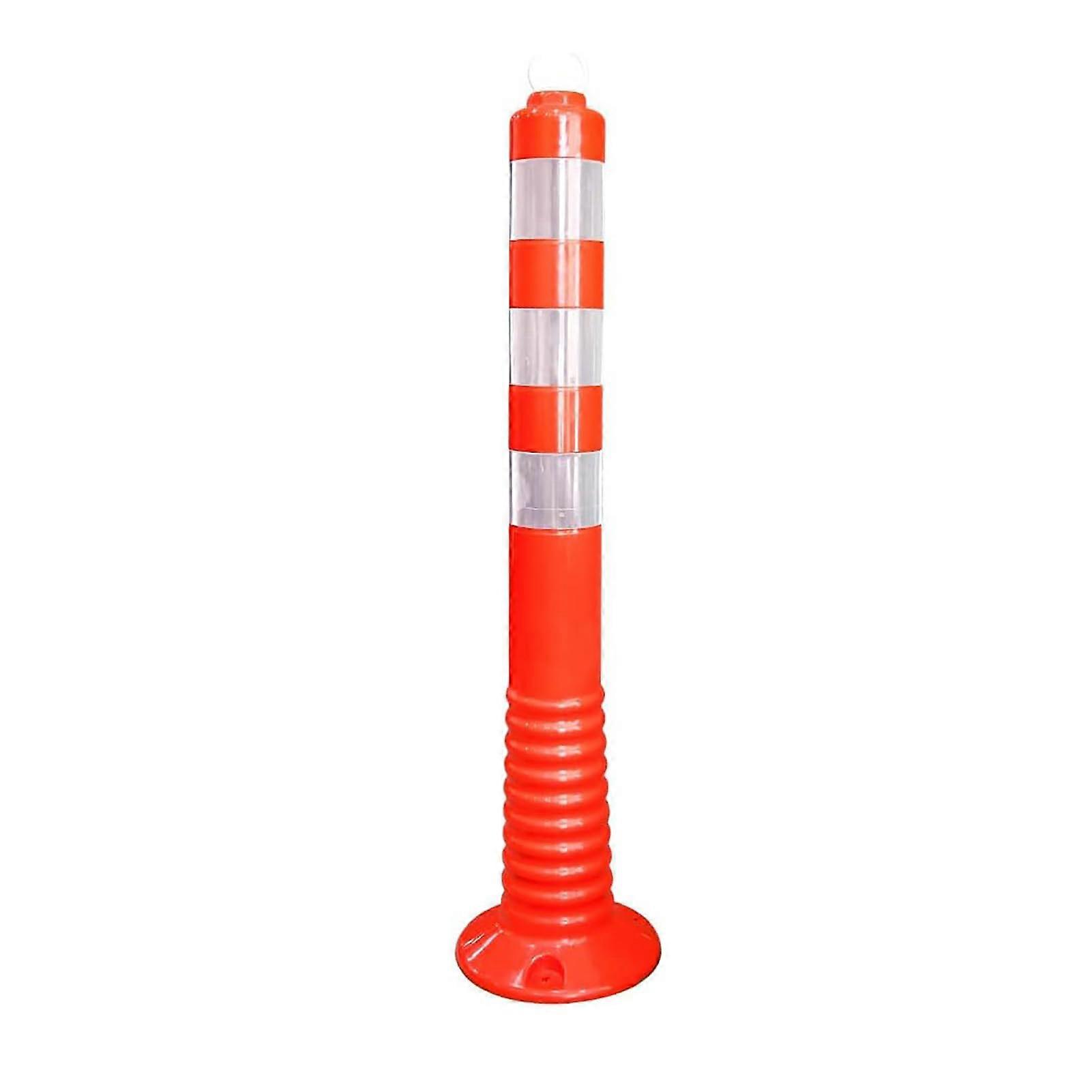 70CM Flexible Delineator Post with Threaded Socket, Reflective Visibility Traffic Safety Marker