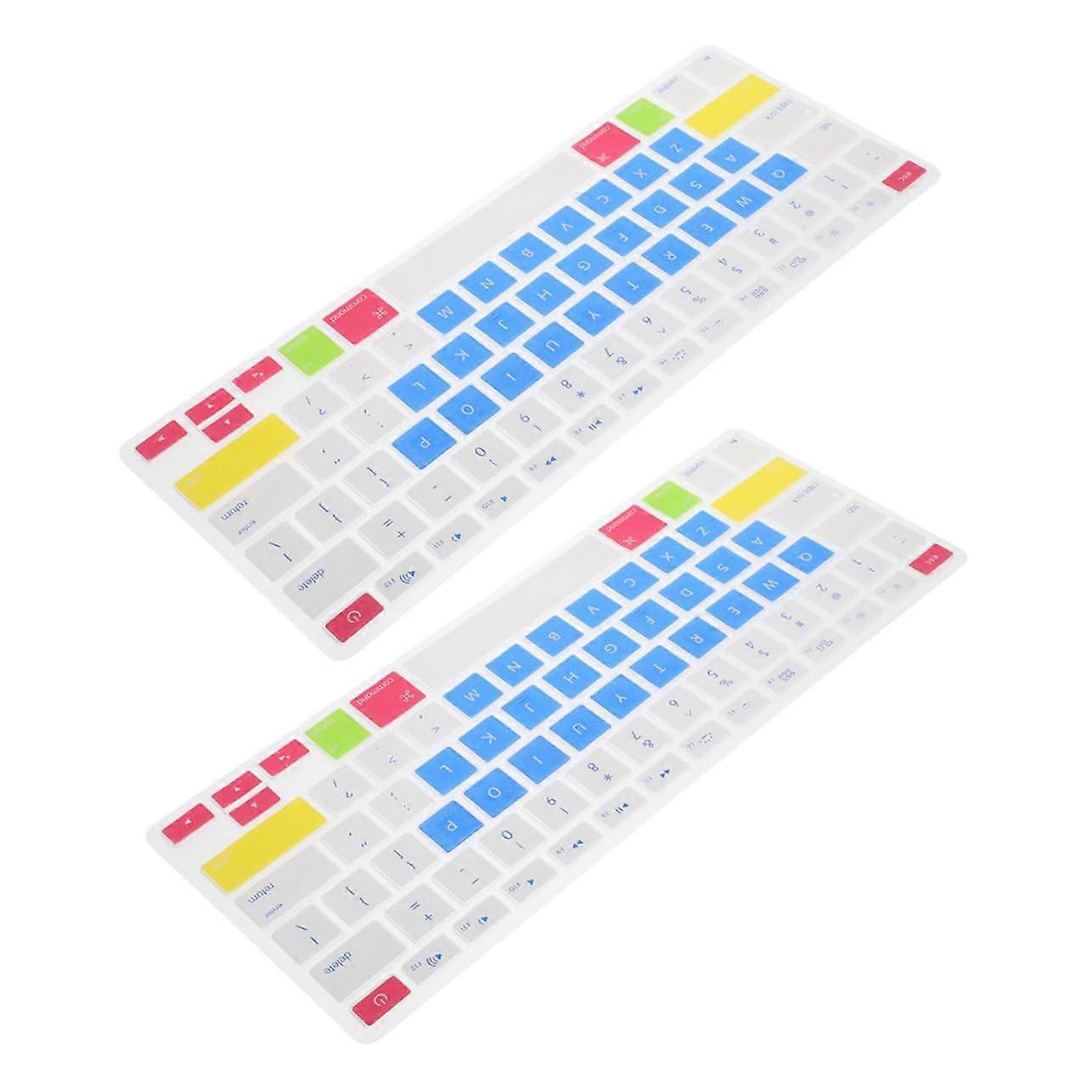 2pcs Ultra Thin Silicone Keyboard Cover Laptop Protector Dustproof ScratchResistant Easy Install