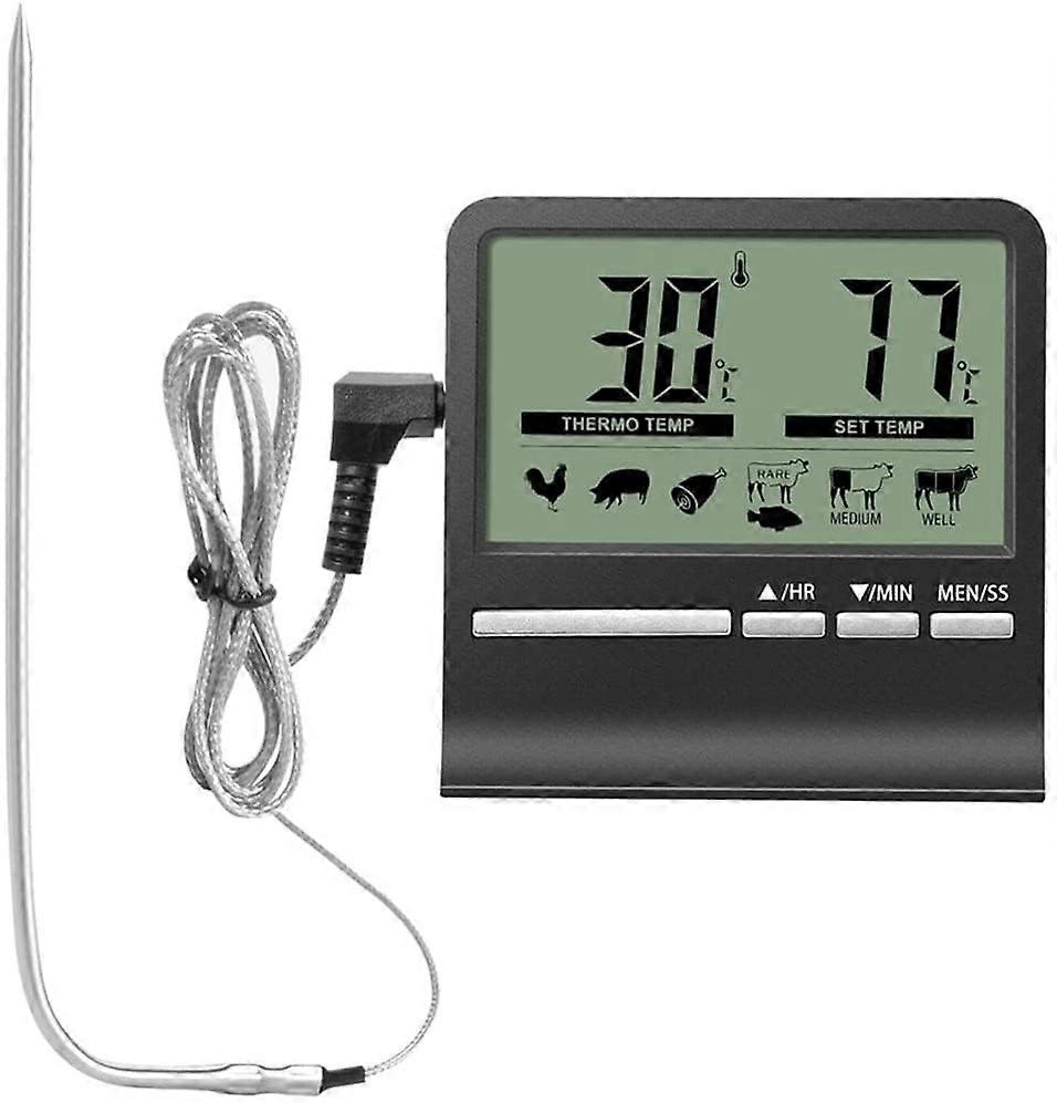 Digital Meat Thermometer for Cooking and Baking with Timer, Precise Control, 0250℃ Range