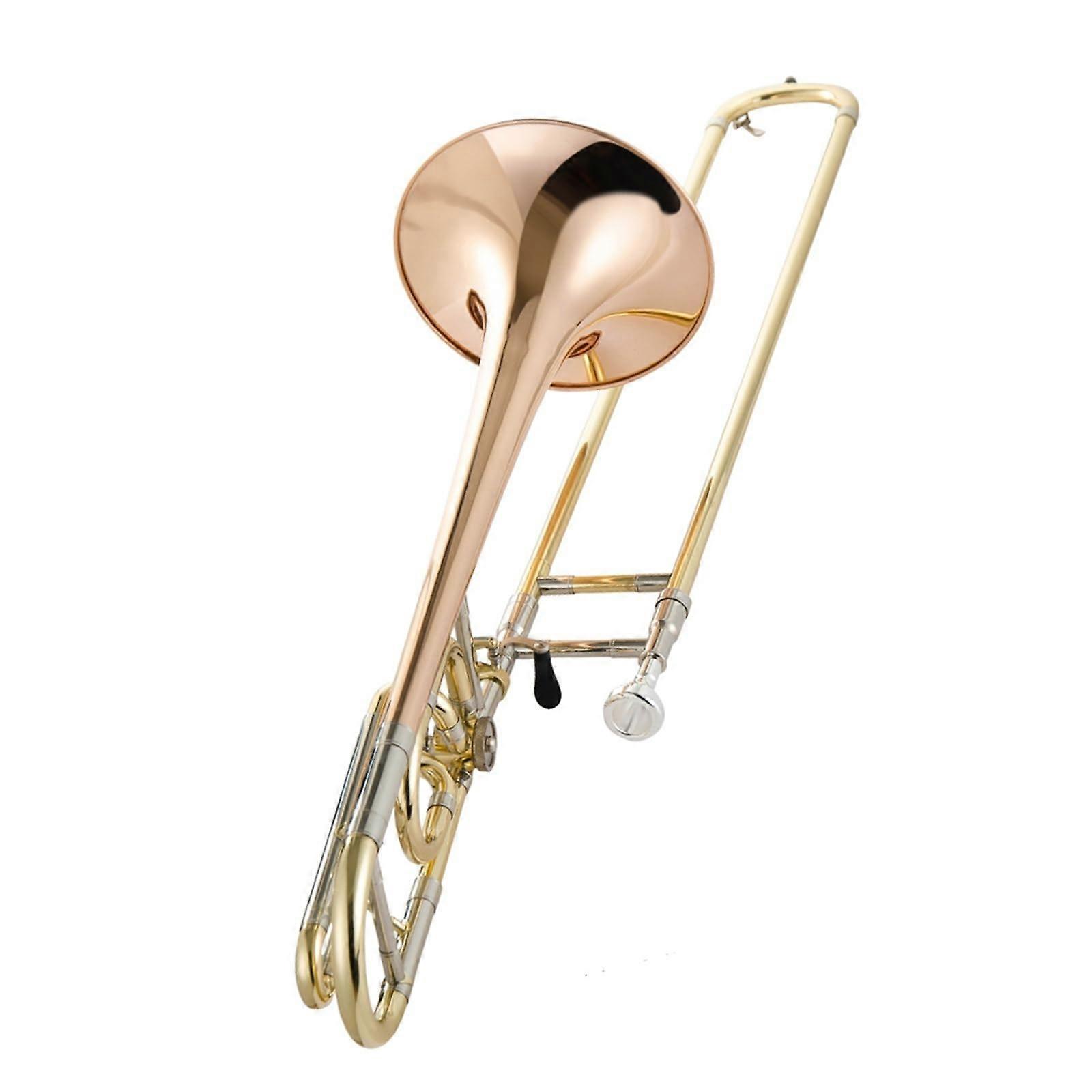 Professional Tenor Trombone B Flat Durable Brass with Smooth Slide and Mellow Clear Tone