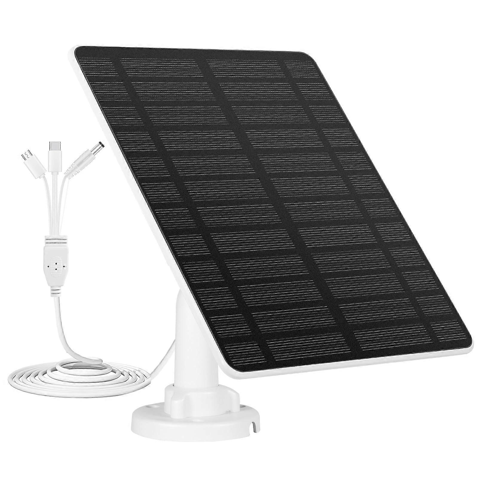 Solar Panel for Security Camera, 6W Waterproof Charger for EufyCam 2C/2C Pro/2/2 Pro/E20/E40