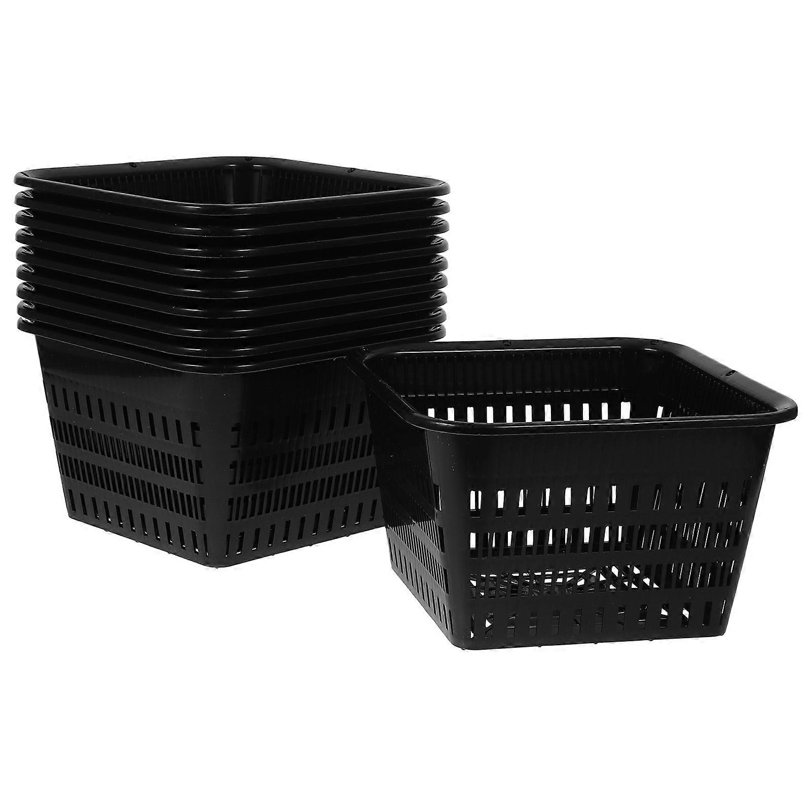 Root-Controlling Orchid Pots for Cultivation with 10Pcs Thickened Plastic Planters