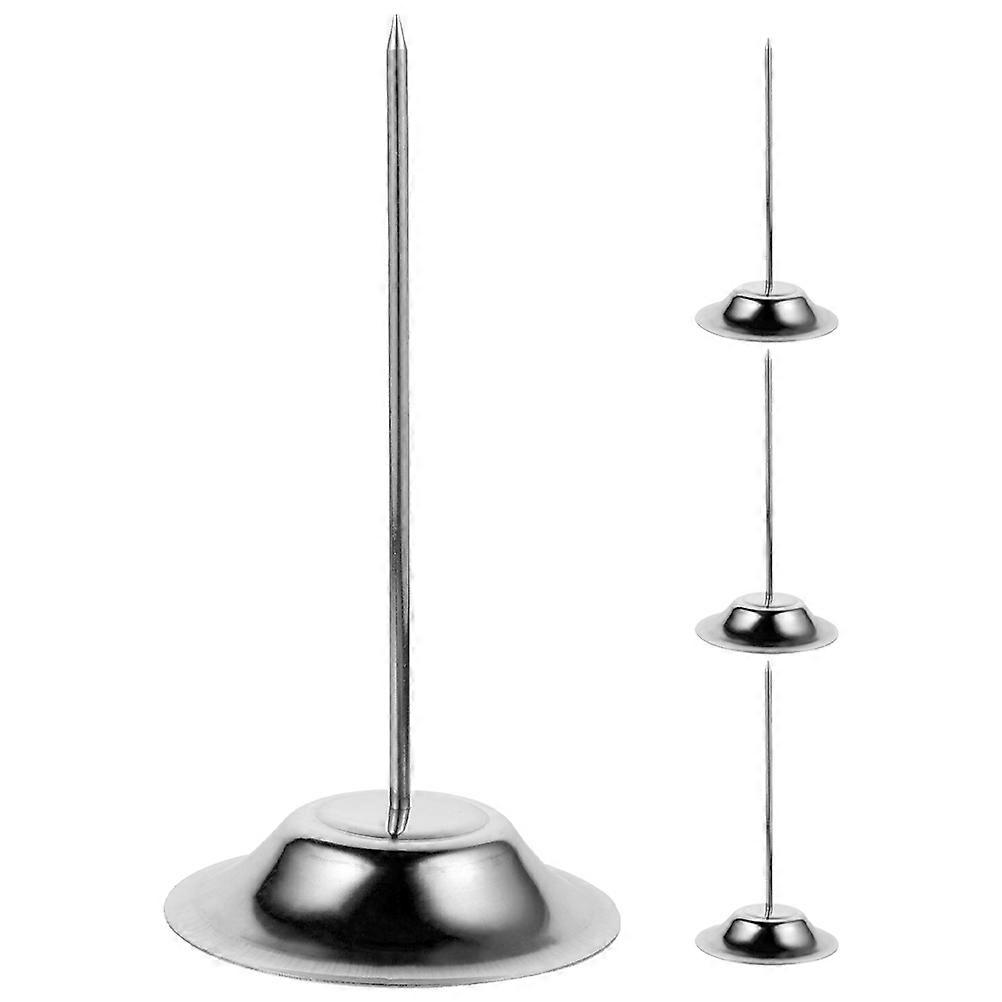 Menu Insert Bill Fork Stainless Steel for Restaurant 4Pcs Check Holders