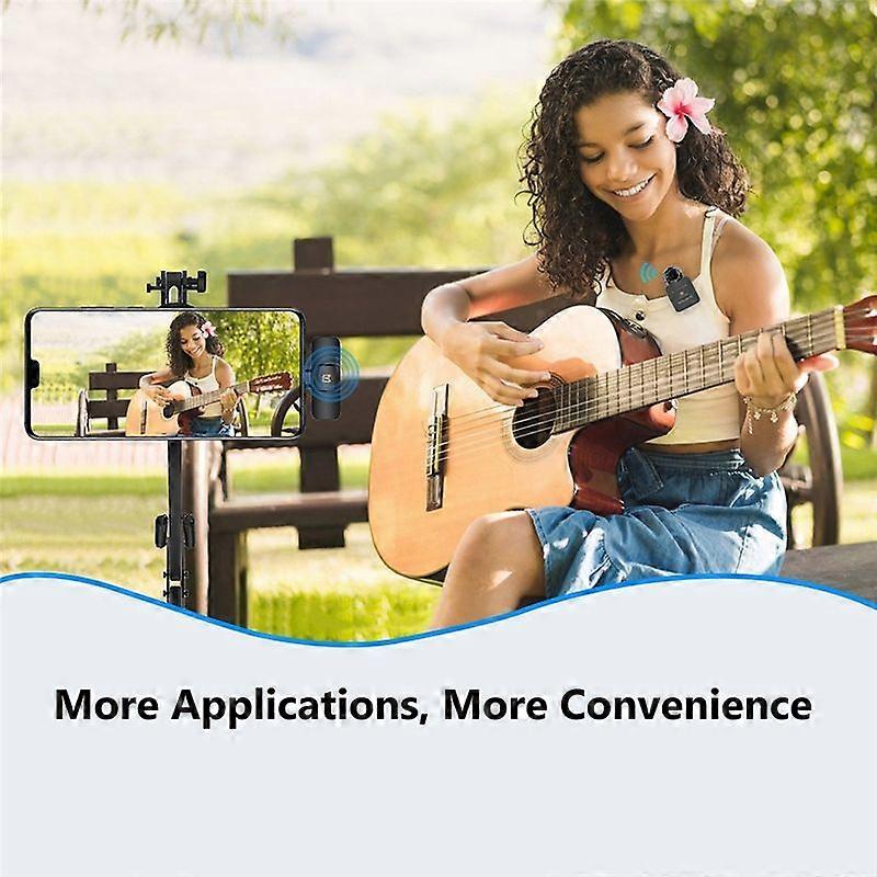  वायरलेस Lavalier माइक्रोफोन आउटडोर लाइव रिकॉर्डिंग में कमी, सी