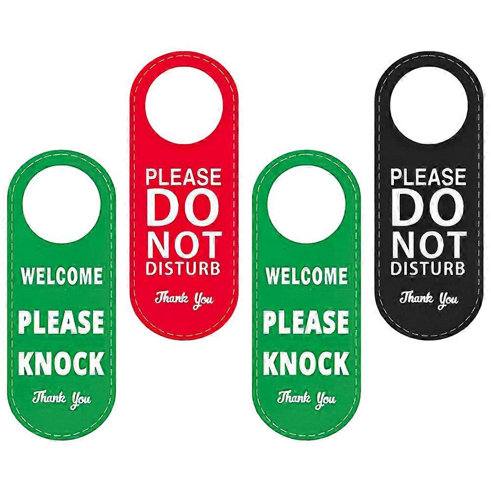 Double-Sided Door Sign Restrooms 2Pcs